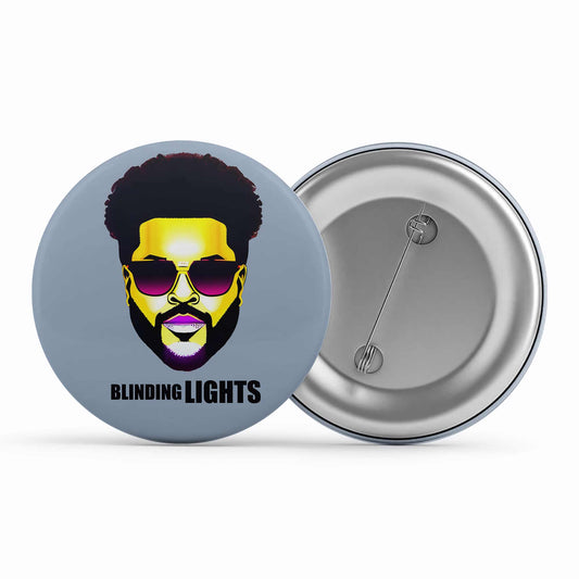 the weeknd blinding lights badge pin button music band buy online united states of america usa the banyan tee tbt men women girls boys unisex