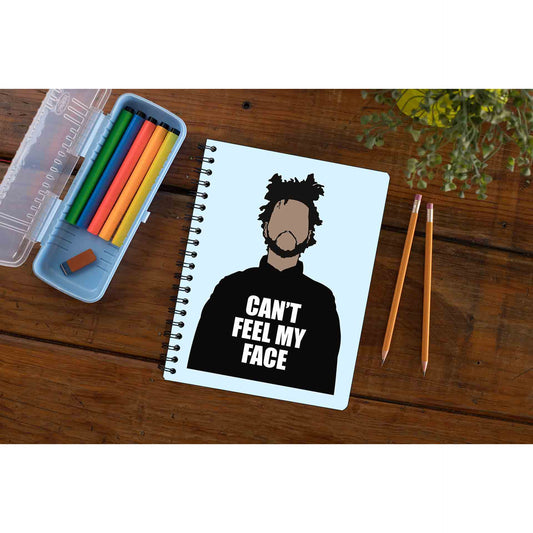 the weeknd can't feel my face notebook notepad diary buy online united states of america usa the banyan tee tbt unruled