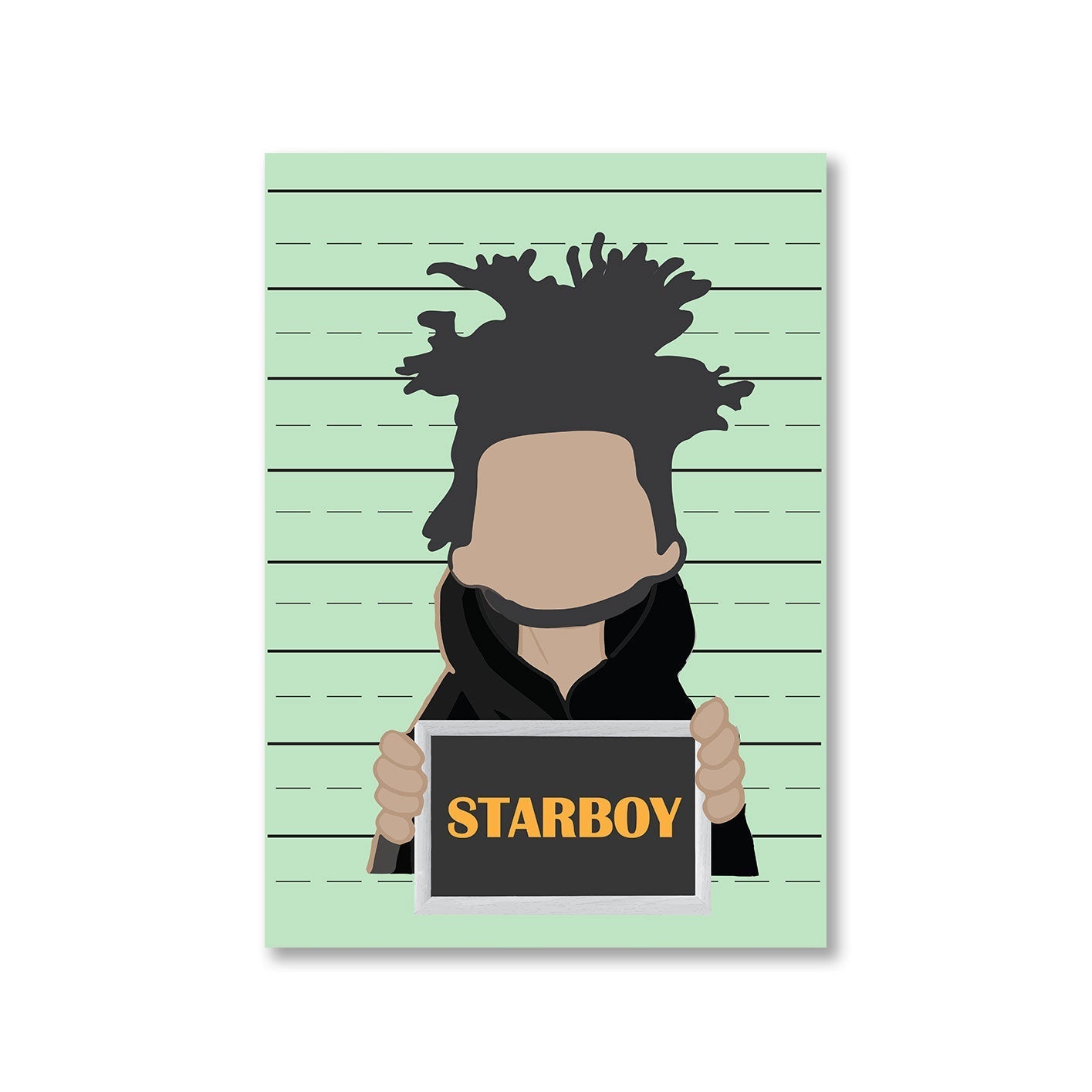 the weeknd starboy poster wall art buy online united states of america usa the banyan tee tbt a4