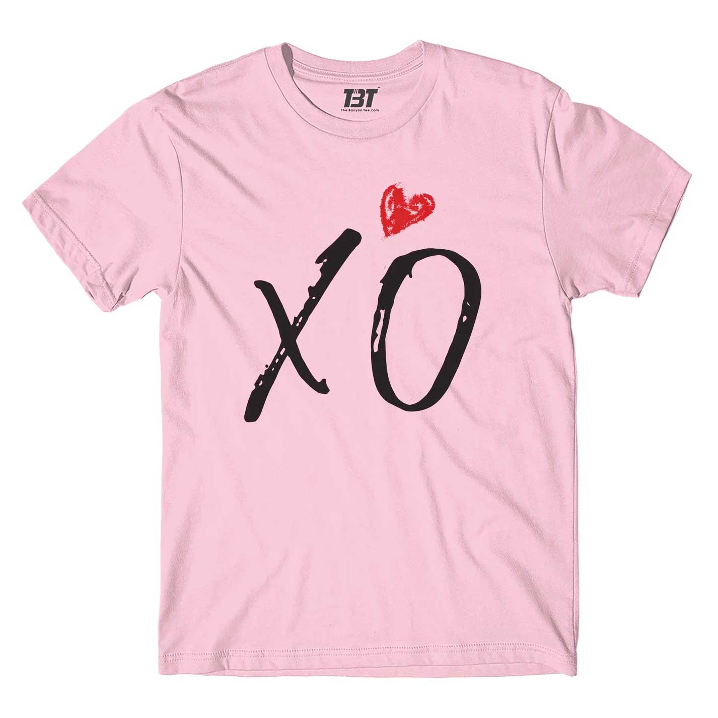 the weeknd xo t-shirt music band buy online usa united states the banyan tee tbt men women girls boys unisex baby pink