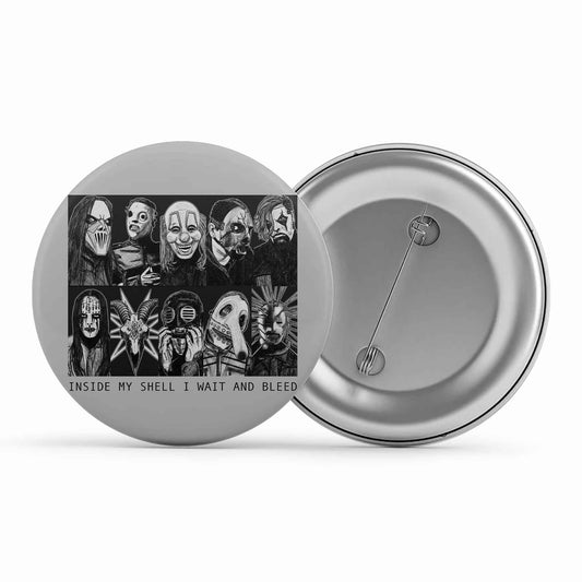 slipknot wait & bleed badge pin button music band buy online united states of america usa the banyan tee tbt men women girls boys unisex