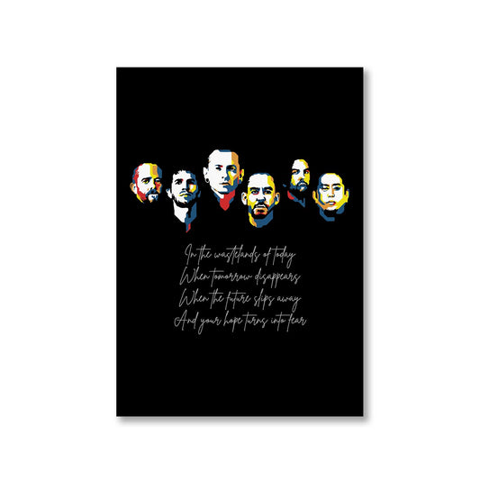 linkin park wastelands poster wall art buy online united states of america usa the banyan tee tbt a4