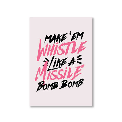 black pink whistle poster wall art buy online united states of america usa the banyan tee tbt a4 song k pop jennie lisa jisoo rose