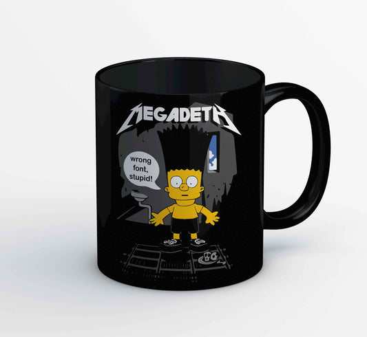 megadeth wrong font mug coffee ceramic music band buy online usa united states of america the banyan tee tbt men women girls boys unisex