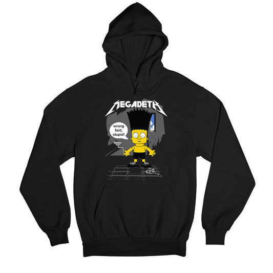 megadeth wrong font hoodie hooded sweatshirt winterwear music band buy online usa united states of america the banyan tee tbt men women girls boys unisex black