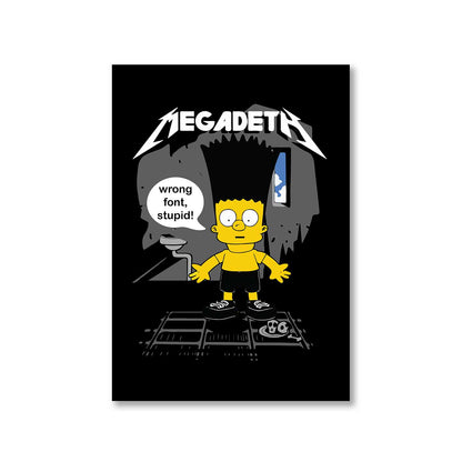 megadeth wrong font poster wall art buy online united states of america usa the banyan tee tbt a4