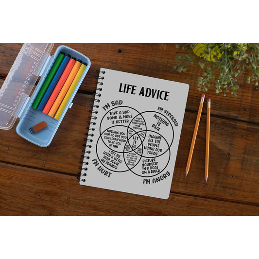 the beatles life advice notebook notepad diary buy online united states of america usa the banyan tee tbt unruled