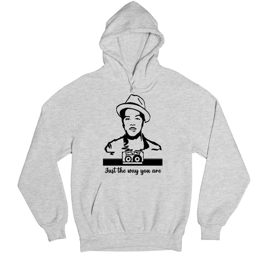 bruno mars just the way you are hoodie hooded sweatshirt winterwear music band buy online usa united states of america the banyan tee tbt men women girls boys unisex gray