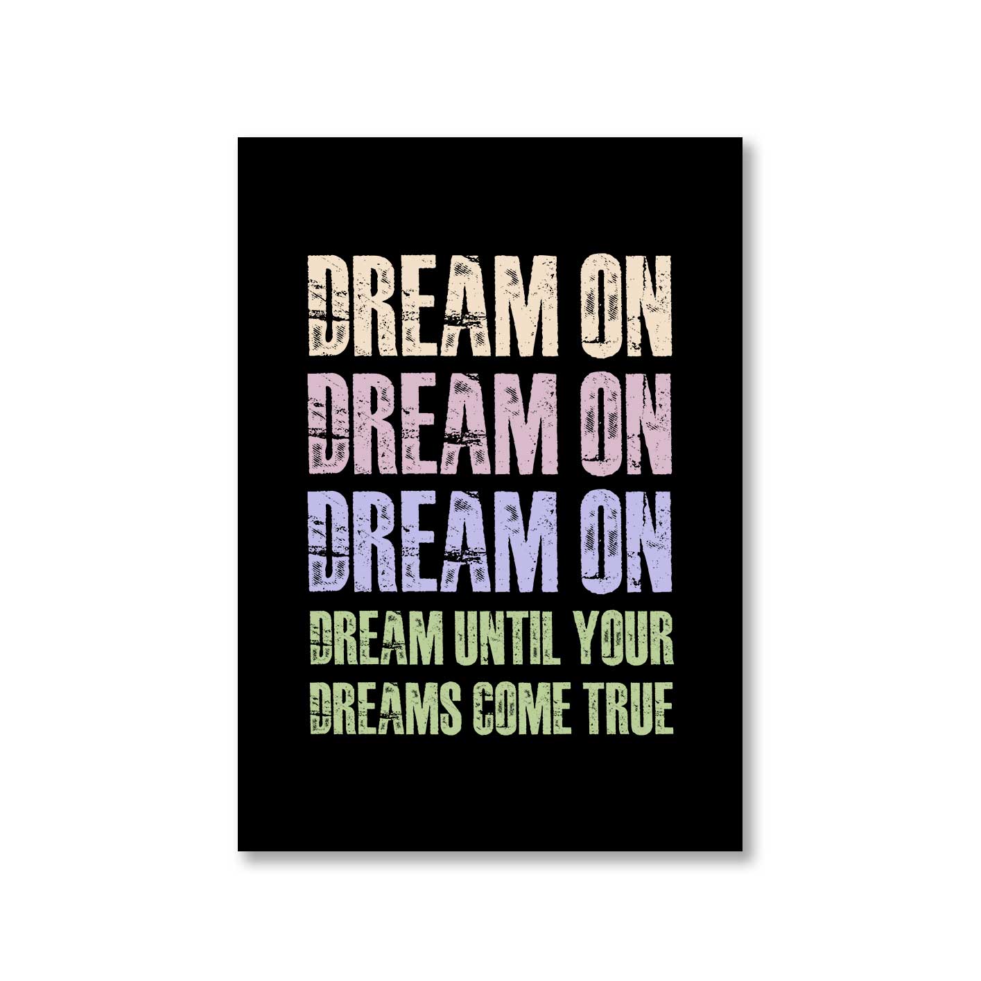 aerosmith dream on poster wall art buy online united states of america usa the banyan tee tbt a4