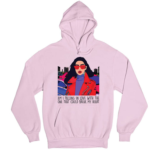 dua lipa break my heart hoodie hooded sweatshirt winterwear music band buy online usa united states of america the banyan tee tbt men women girls boys unisex baby pink