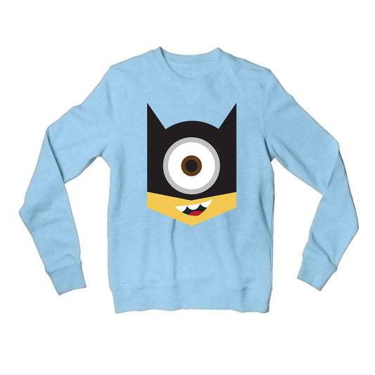 Minions Sweatshirt - Batmin Batman Sweatshirt The Banyan Tee TBT for men women girls h&m amazon branded winterwear ladies upper jackets meesho flipkart