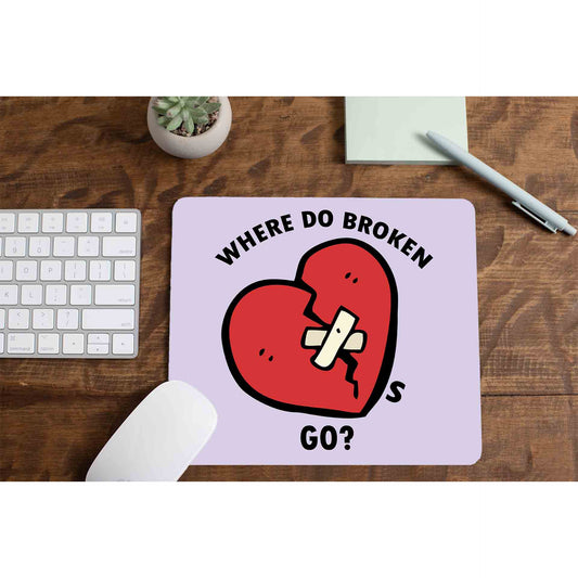 one direction where do broken hearts go mousepad logitech large anime music band buy online united states of america usa the banyan tee tbt men women girls boys unisex