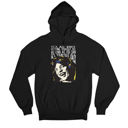 the rolling stones mick quote hoodie hooded sweatshirt winterwear music band buy online usa united states of america the banyan tee tbt men women girls boys unisex black