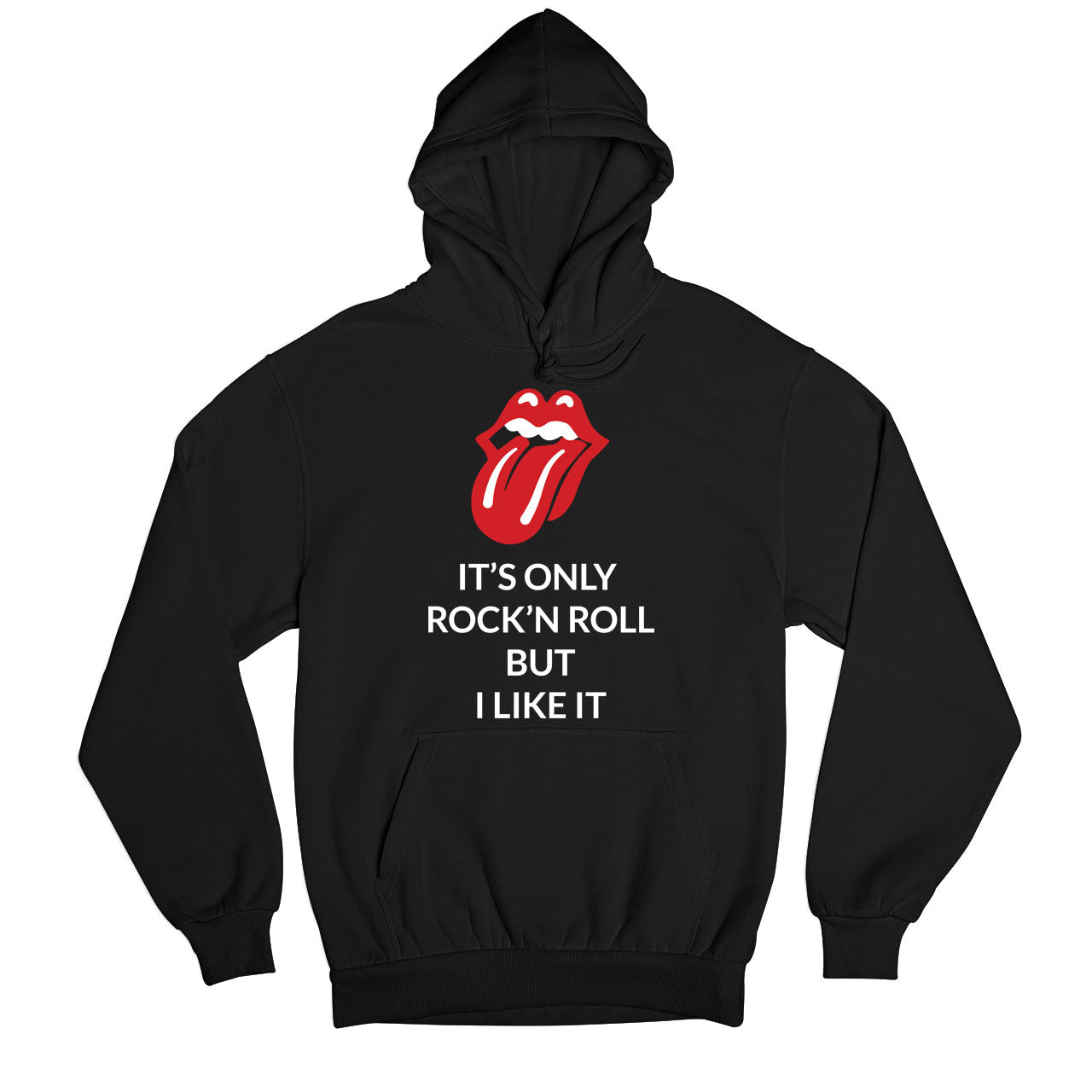 the rolling stones rock 'n roll  hoodie hooded sweatshirt winterwear music band buy online usa united states of america the banyan tee tbt men women girls boys unisex black