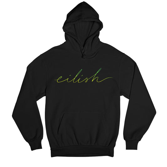 billie eilish eilish hoodie hooded sweatshirt winterwear music band buy online usa united states of america the banyan tee tbt men women girls boys unisex black