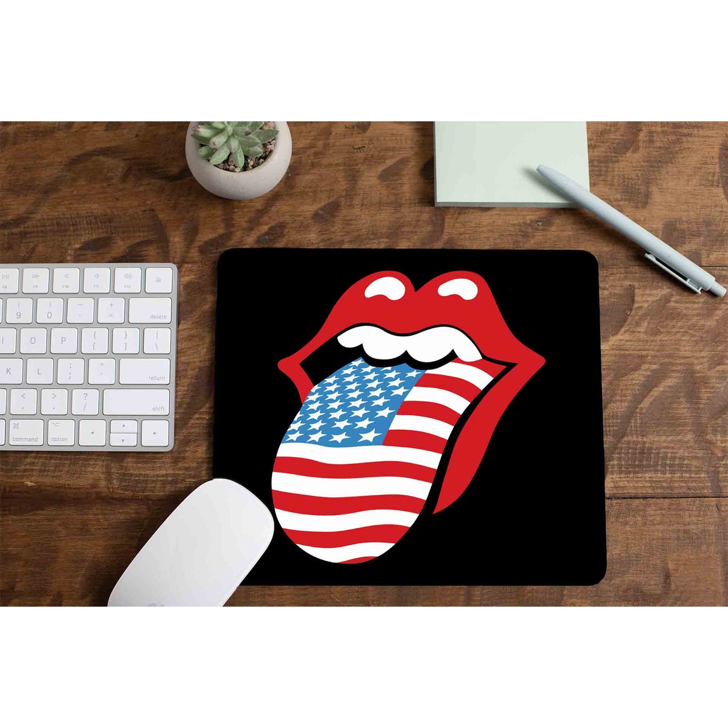 the rolling stones tongue mousepad logitech large anime music band buy online united states of america usa the banyan tee tbt men women girls boys unisex