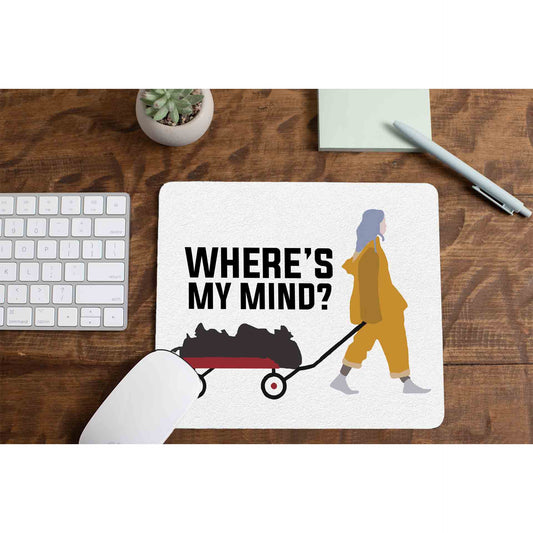 billie eilish bellyache mousepad logitech large anime music band buy online united states of america usa the banyan tee tbt men women girls boys unisex  where's my mind