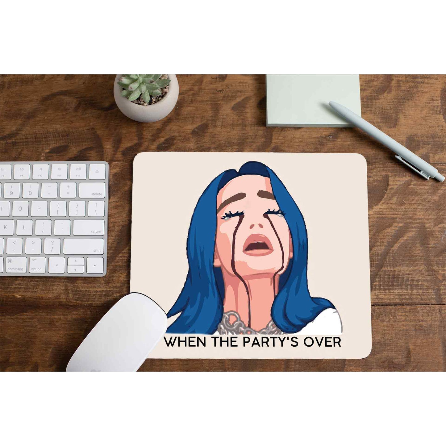 billie eilish when the party's over mousepad logitech large anime music band buy online united states of america usa the banyan tee tbt men women girls boys unisex