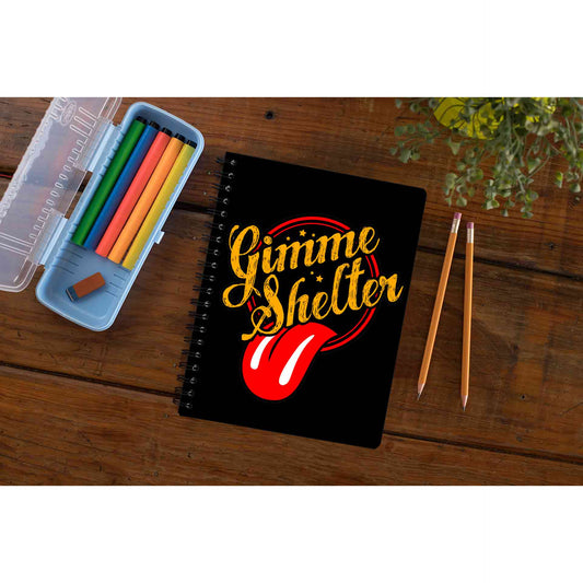 the rolling stones gimme shelter notebook notepad diary buy online united states of america usa the banyan tee tbt unruled