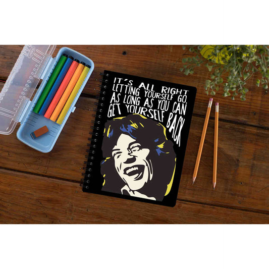 the rolling stones mick quote notebook notepad diary buy online united states of america usa the banyan tee tbt unruled