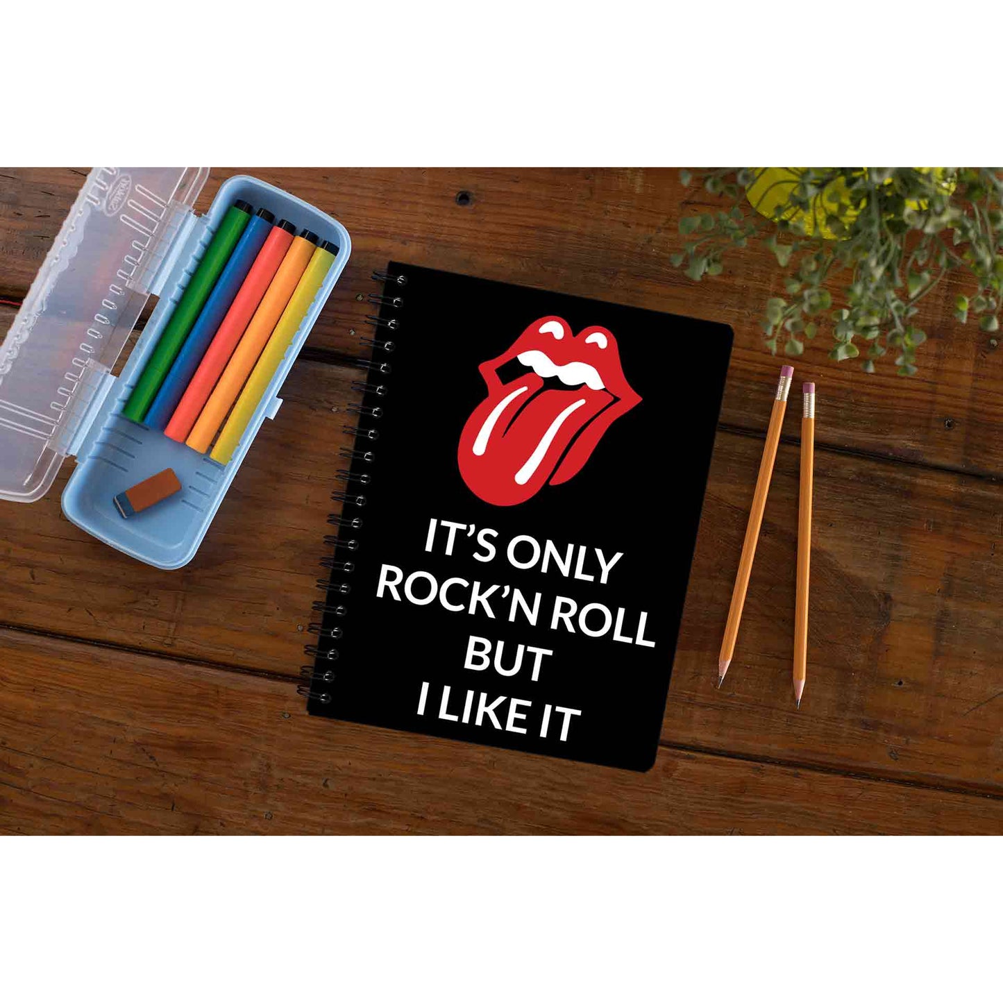 the rolling stones rock 'n roll  notebook notepad diary buy online united states of america usa the banyan tee tbt unruled