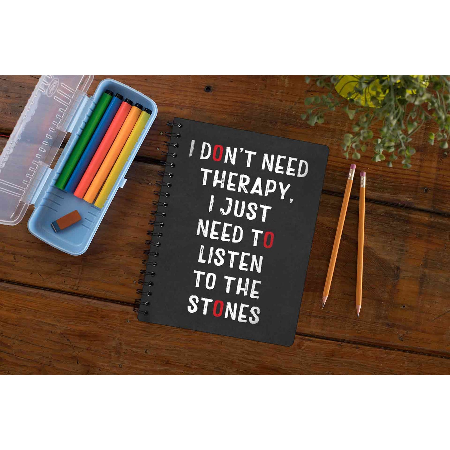 the rolling stones i don't need therapy notebook notepad diary buy online united states of america usa the banyan tee tbt unruled