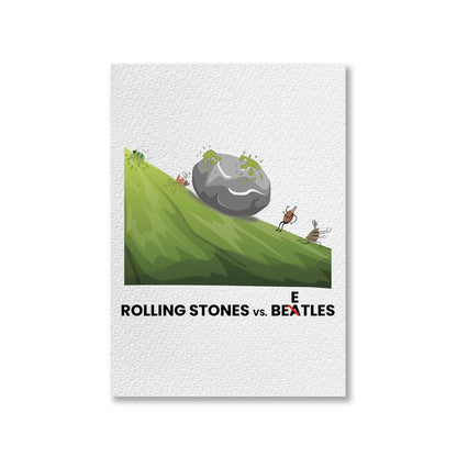 the rolling stones rolling stones vs. beetles poster wall art buy online united states of america usa the banyan tee tbt a4