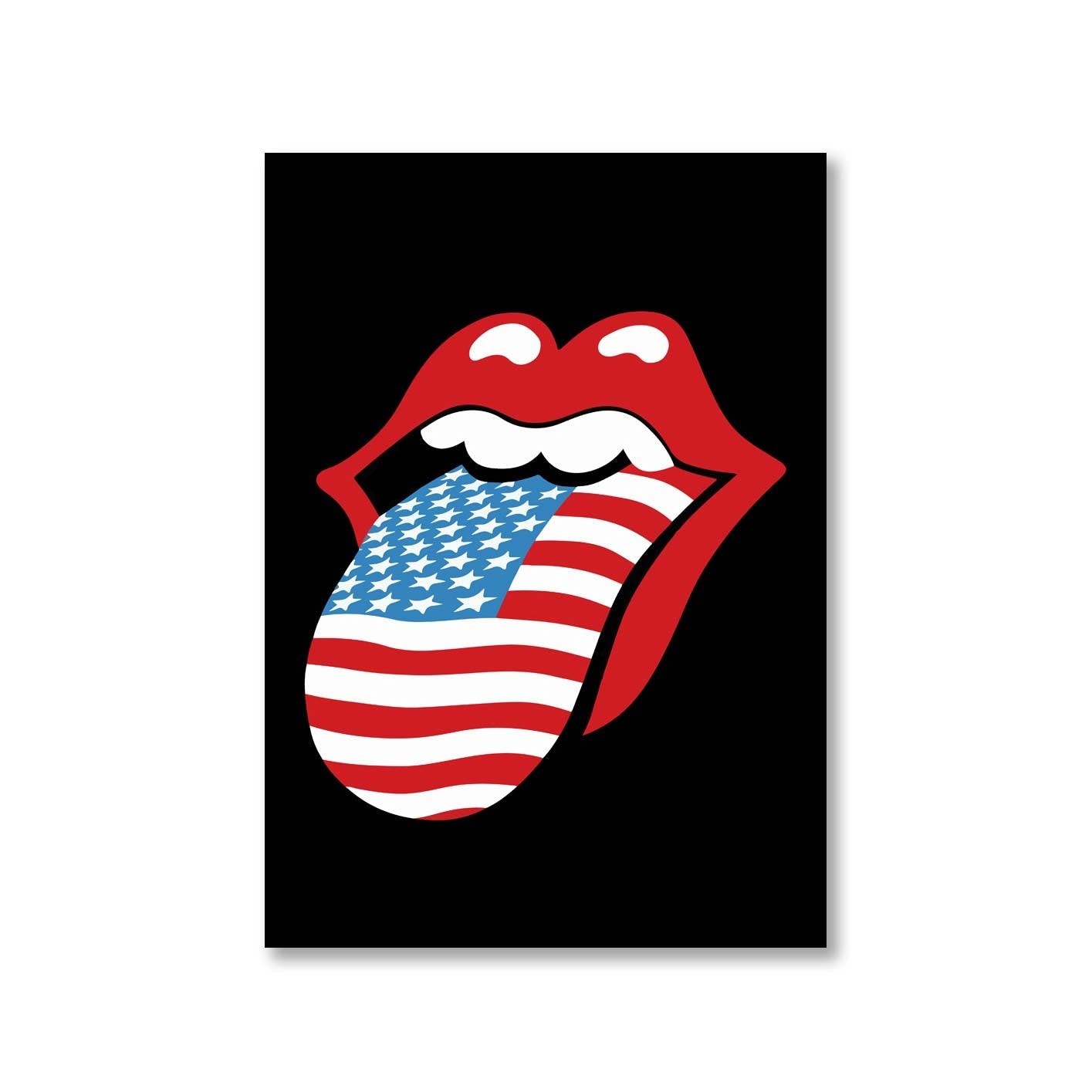 the rolling stones tongue poster wall art buy online united states of america usa the banyan tee tbt a4