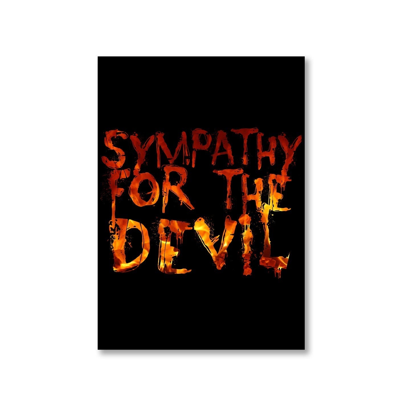 the rolling stones sympathy for the devil poster wall art buy online united states of america usa the banyan tee tbt a4