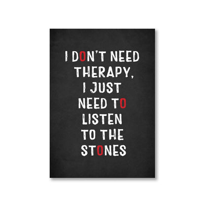 the rolling stones i don't need therapy poster wall art buy online united states of america usa the banyan tee tbt a4