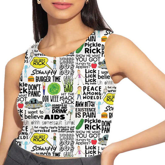 rick and morty joey doesn't share food all over printed crop top tv & movies buy online united states of america us the banyan tee tbt men women girls boys unisex xs