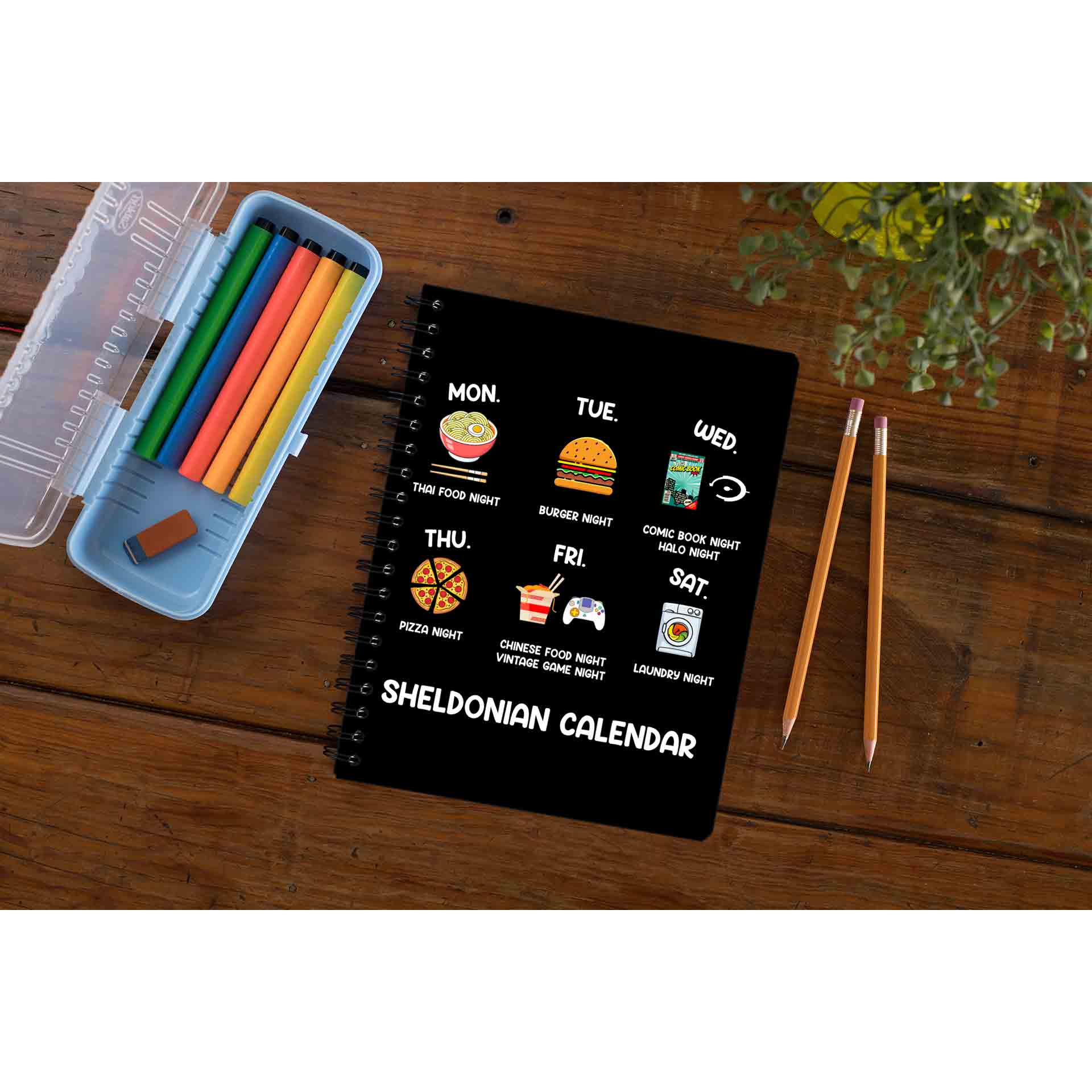 The Big Bang Theory Notebook - Sheldonian Calendar – The Banyan Tee