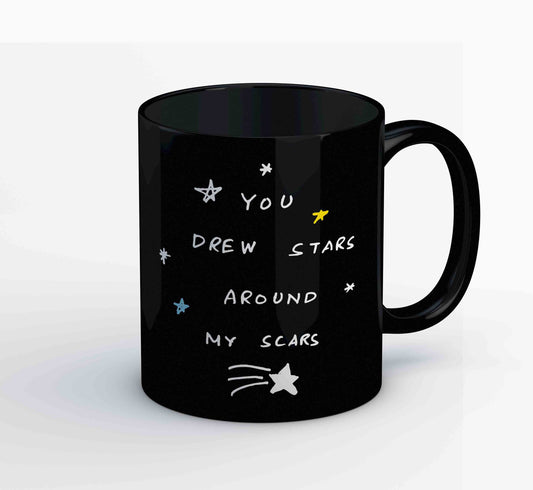 taylor swift cardigan mug coffee ceramic music band buy online usa united states of america the banyan tee tbt men women girls boys unisex  you drew stars around my scars