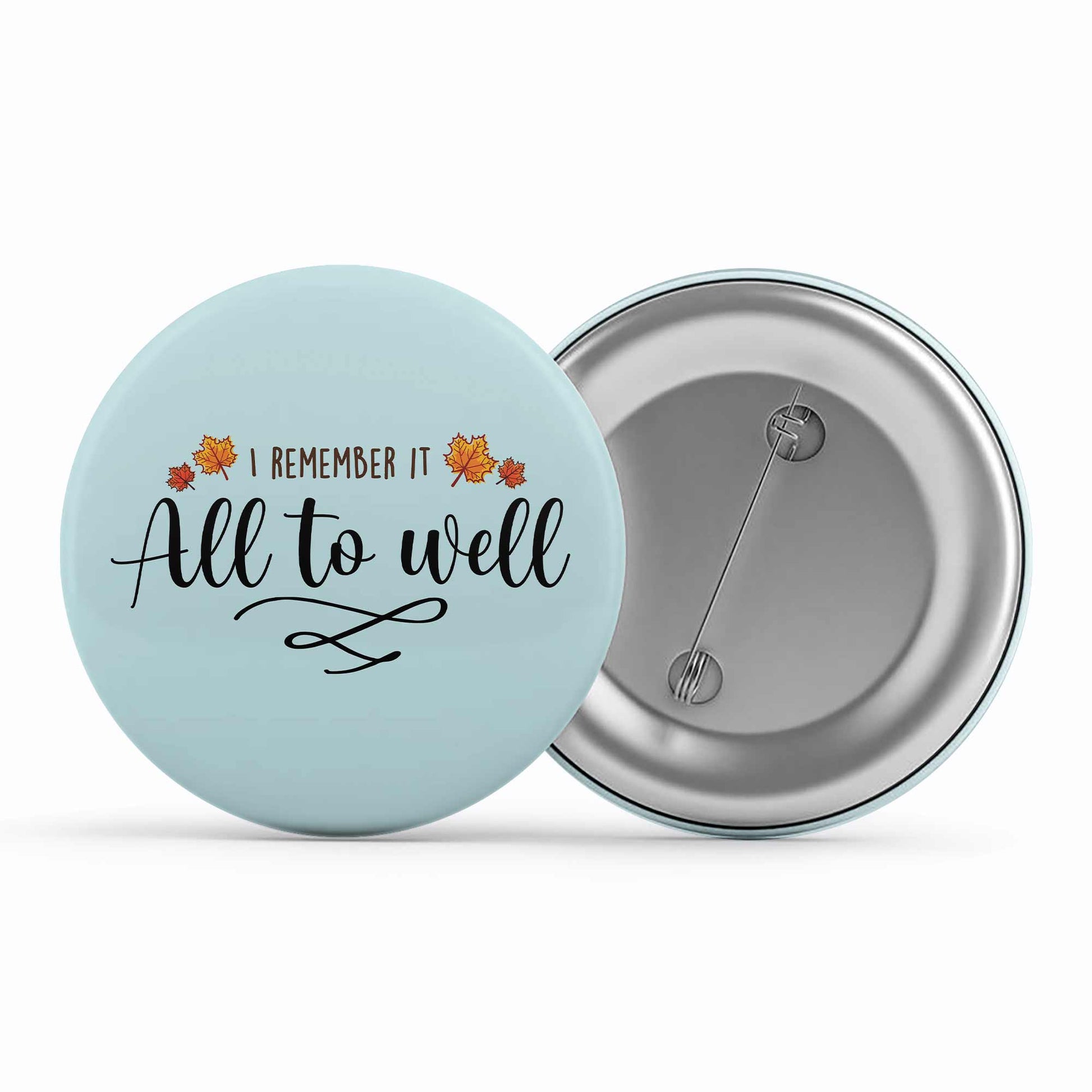 Taylor Swift Pin Button - All Too Well