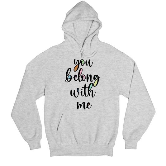 taylor swift you belong with me hoodie hooded sweatshirt winterwear music band buy online usa united states of america the banyan tee tbt men women girls boys unisex gray