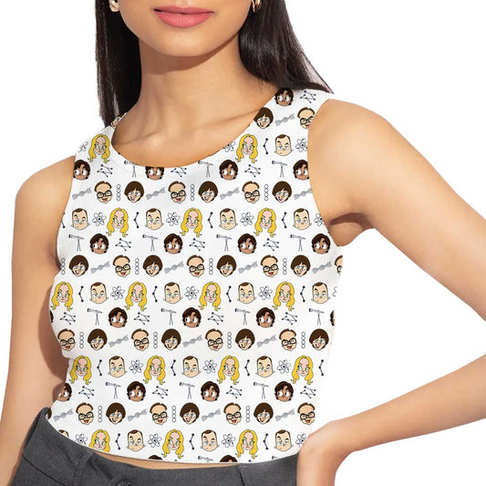 the big bang theory doodle all over printed crop top tv & movies buy online united states of america us the banyan tee tbt men women girls boys unisex xs